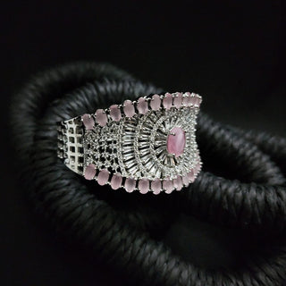 Erin 2.10 Pink Diamond Simulant Bracelet - ECLAT INDIAN JEWELSBangle, Kadas & BraceletsPink