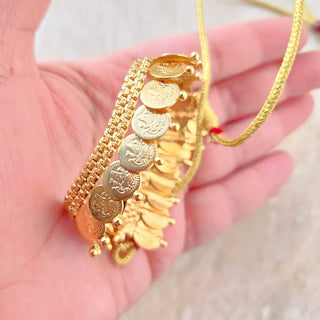 Estelle Temple 22k Gold Plated Necklace Set - ECLAT INDIAN JEWELSNecklace SetsGold