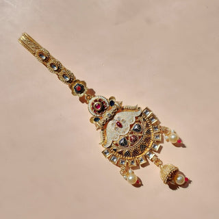 Falak Multicolour Saree Waist Pin / Chaabi Challa / Kamar Satka - ECLAT INDIAN JEWELSSaree Accessories