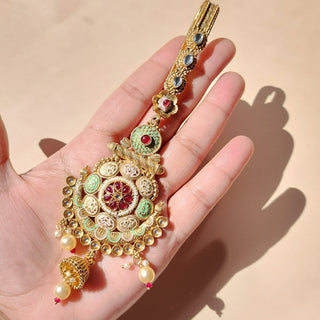 Falaq Multicolour Saree Waist Pin / Chaabi Challa / Kamar Satka - ECLAT INDIAN JEWELSSaree Accessories