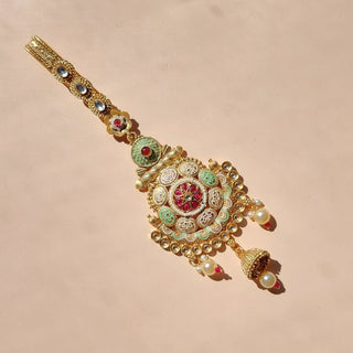 Falaq Multicolour Saree Waist Pin / Chaabi Challa / Kamar Satka - ECLAT INDIAN JEWELSSaree Accessories