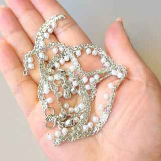 Francesca Silver Plated Anklets / Payal - ECLAT INDIAN JEWELSAnklets (Payal)Silver