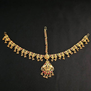 Georgie Gold Temple Matha Patti - ECLAT INDIAN JEWELSMatha Patti, Sheesh PhoolGold