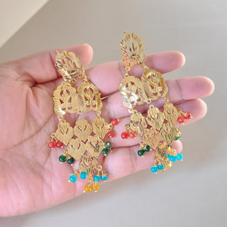 Giannah Multicolour Jadau Necklace Set - ECLAT INDIAN JEWELSNecklace SetsMulticolor
