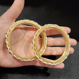 Gigi Gold Bangles (Pair) (2.6, 2.8) - ECLAT INDIAN JEWELSBangle, Kadas & Bracelets2.6