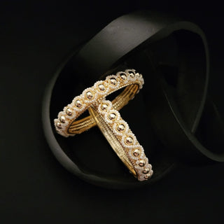 Gigi Gold Bangles (Pair) (2.6, 2.8) - ECLAT INDIAN JEWELSBangle, Kadas & Bracelets2.6
