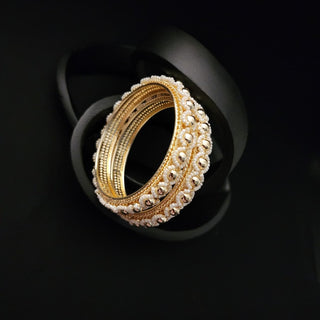 Gigi Gold Bangles (Pair) (2.6, 2.8) - ECLAT INDIAN JEWELSBangle, Kadas & Bracelets2.6