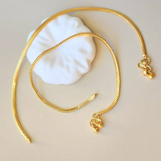Haley Stripe Gold Plated Anklets - ECLAT INDIAN JEWELSAnklets (Payal)Gold