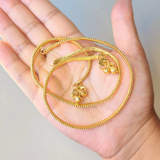 Haley Stripe Gold Plated Anklets - ECLAT INDIAN JEWELSAnklets (Payal)Gold
