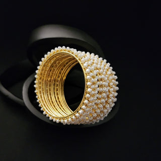Hannah Gold Bangles (Set of 10) (2.4, 2.6, 2.8) - ECLAT INDIAN JEWELSBangle, Kadas & Bracelets2.4