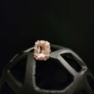 Holly Rose Gold Adjustable Diamante Ring - ECLAT INDIAN JEWELSRingsRose Gold