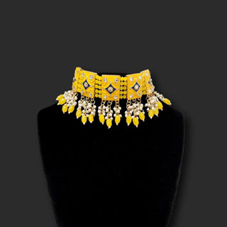 Holly Yellow Choker Set - ECLAT INDIAN JEWELSNecklace setsYellow