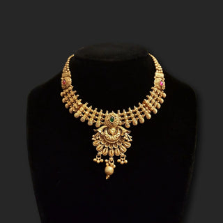 Jacie Rajwadi Gold Necklace Set - ECLAT INDIAN JEWELSNecklace SetsGold