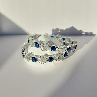 Jenna Blue CZ Diamond Bangle (Pair) (2.4,2.6, 2.8) - ECLAT INDIAN JEWELSBangle, Kadas & Bracelets2.6