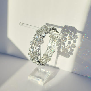 Jenna Silver CZ Diamond Bangle (Pair) (2.4,2.6, 2.8) - ECLAT INDIAN JEWELSBangle, Kadas & Bracelets2.6
