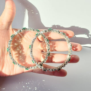 Jenny Green CZ Diamond Bangle (Pair) (2.4,2.6, 2.8) - ECLAT INDIAN JEWELSBangle, Kadas & Bracelets2.6