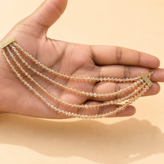 Jolie Gold Baahubali Earring Sahara Hair Chains - ECLAT INDIAN JEWELSEarringsGold