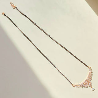 Juliet Mangalsutra CZ Diamond Pendant Necklace - ECLAT INDIAN JEWELSMangalsutraWhite