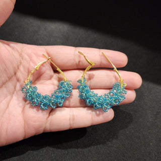 Kamryn Light Blue Earrings - ECLAT INDIAN JEWELSEarringsBlue