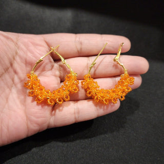 Kamryn Orange Earrings - ECLAT INDIAN JEWELSEarringsOrange