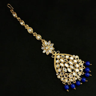 Laura Maang Tikka - ECLAT INDIAN JEWELSMaang TikkaBlue