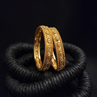 Lola 18k Gold Plated Bangle Set (2.4, 2.6 & 2.8 Available) - ECLAT INDIAN JEWELSBangle, Kadas & Bracelets2.6