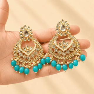 Lucy Sea Green Kundan Tikka Set - ECLAT INDIAN JEWELSTikka SetsGreen