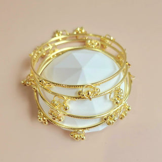 Lydiah Gold Finish Kashmiri Ghungroo Bangles (Set of 4) - ECLAT INDIAN JEWELSBangle, Kadas & Bracelets2.4