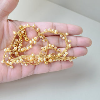 Margot 20k Gold plated Anklets / Payal - ECLAT INDIAN JEWELSAnklets (Payal)Gold