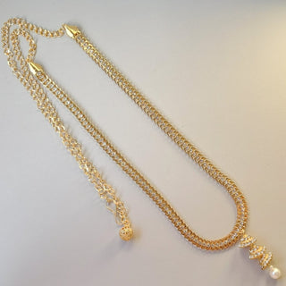 Milani Gold Saree Reversible 2 - in - 1 Waist Belt / Belly Chain / Kamar Bandh - ECLAT INDIAN JEWELSSaree Accessories