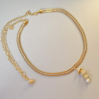 Milani Gold Saree Reversible 2 - in - 1 Waist Belt / Belly Chain / Kamar Bandh - ECLAT INDIAN JEWELSSaree Accessories