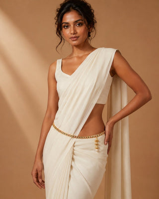 Milani Multicolour Saree Reversible 2 - in - 1 Waist Chain / Kamar Kandora / Kamar Patta - ECLAT INDIAN JEWELSSaree Accessories