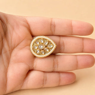 Mirielle White Moissanite Adjustable Ring - ECLAT INDIAN JEWELSRing JewelleryWhite
