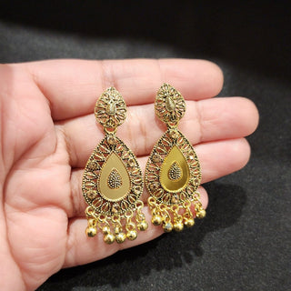 Miryam Mirror Gold Earrings - ECLAT INDIAN JEWELSEarringsGold