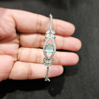 Monique 2.8 Mint Green Diamond Simulant Bracelet - ECLAT INDIAN JEWELSBangle, Kadas & BraceletsGreen