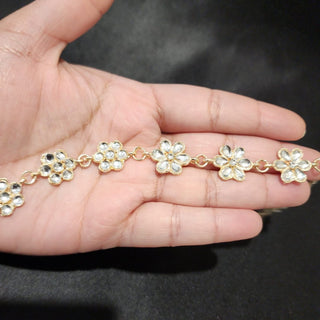 Palmer White Kundan Matha Patti - ECLAT INDIAN JEWELSMatha Patti, Sheesh PhoolWhite