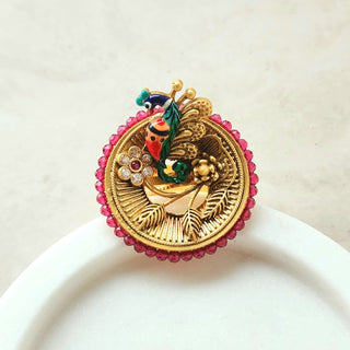 Pauline Kemp Multicolour Peacock Ring - ECLAT INDIAN JEWELSRingsMulticolour