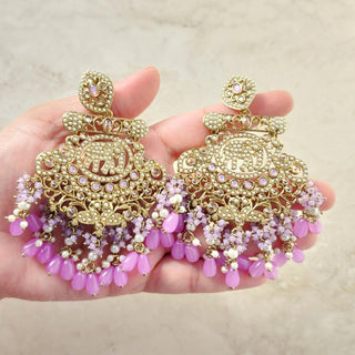 Radhika Light Purple Polki Tikka Set - ECLAT INDIAN JEWELSTikka SetsPurple