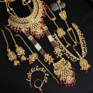 Rebecca Royal Polki Multicolour Complete Bridal Set - ECLAT INDIAN JEWELSNecklace SetsMulticolour