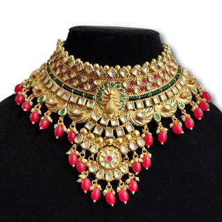 Rebecca Royal Polki Multicolour Complete Bridal Set - ECLAT INDIAN JEWELSNecklace SetsMulticolour