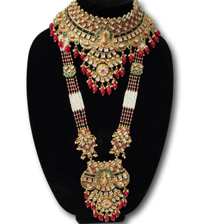 Rebecca Royal Polki Multicolour Complete Bridal Set - ECLAT INDIAN JEWELSNecklace SetsMulticolour