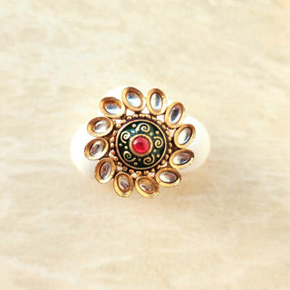 Remi Multicolour Adjustable Ring - ECLAT INDIAN JEWELSRingsMulticolour