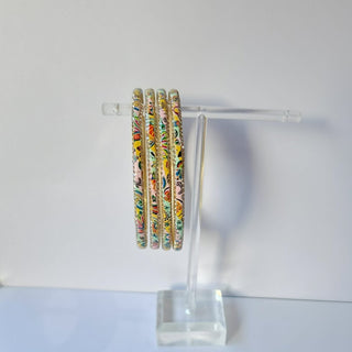 Renee Light Multicolour Pattern Bangles (Set of 4) (2.4, 2.6, 2.8) - ECLAT INDIAN JEWELSBangle, Kadas & Bracelets2.6