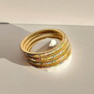 Renee Light Multicolour Pattern Bangles (Set of 4) (2.4, 2.6, 2.8) - ECLAT INDIAN JEWELSBangle, Kadas & Bracelets2.6