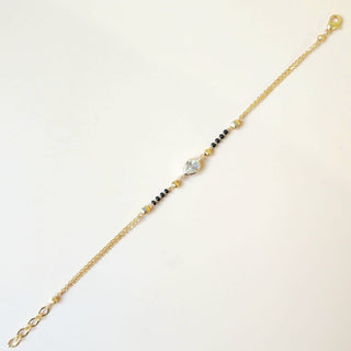 Riya Hand Kundan Mangalsutra Bracelet - ECLAT INDIAN JEWELSMangalsutraWhite
