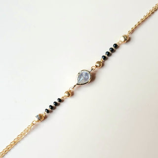 Riya Hand Kundan Mangalsutra Bracelet - ECLAT INDIAN JEWELSMangalsutraWhite