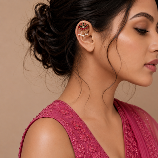 Millie Multicolour Lightweight & Easy to Wear Bugadi Ear Cuff Earrings