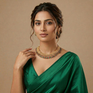 Carla Kemp Gold Multicolour Necklace Set