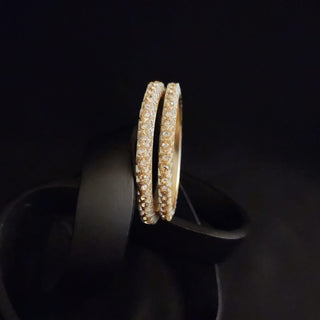 Sarina Gold Pacheli Bangles (2.4, 2.6, 2.8) - ECLAT INDIAN JEWELSBangle, Kadas & Bracelets2.6