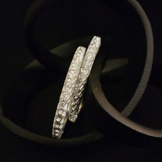 Sarina Silver Pacheli Bangles (2.4, 2.6, 2.8) - ECLAT INDIAN JEWELSBangle, Kadas & Bracelets2.6